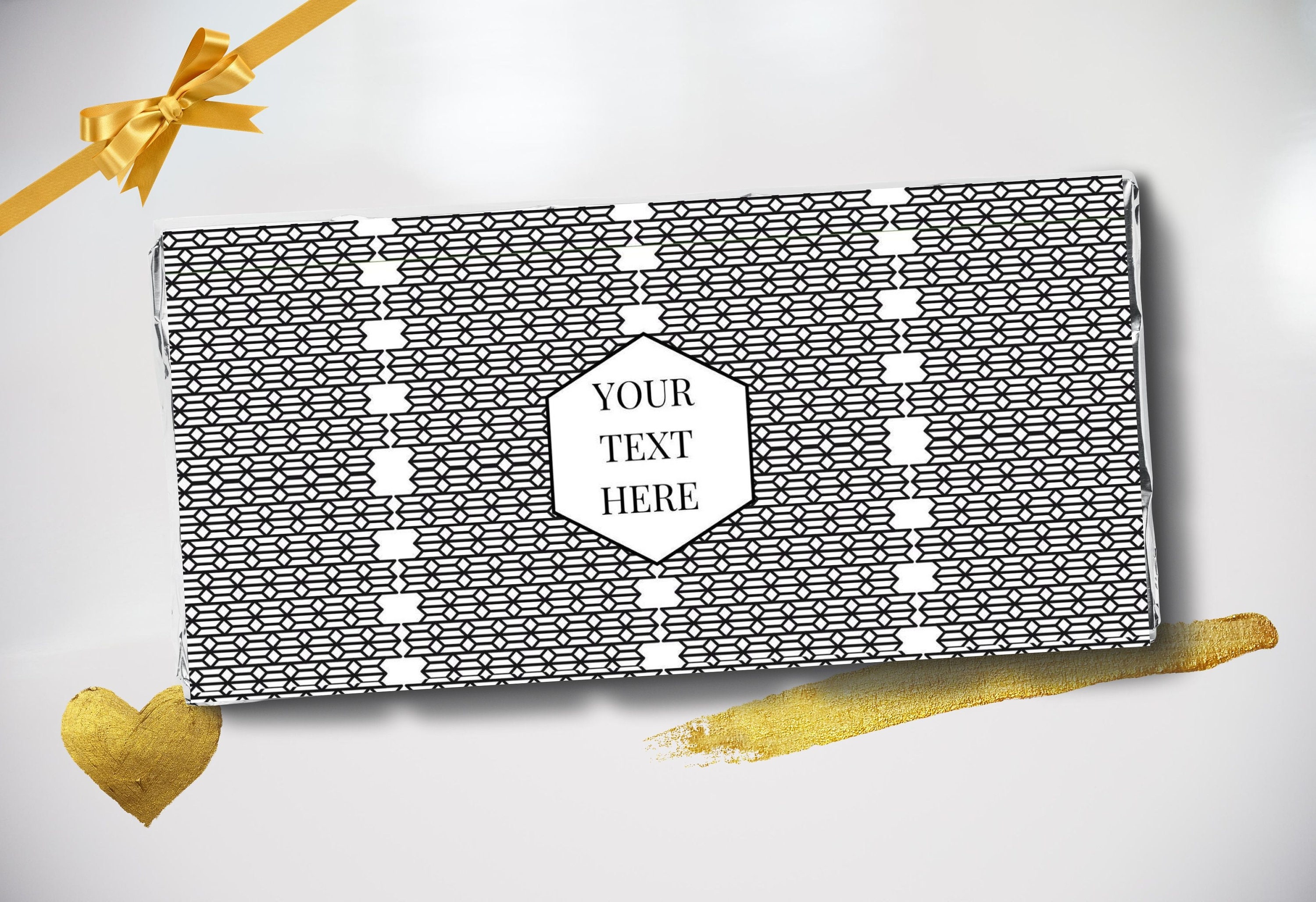 Custom Chocolate Wrapper Personalised Wrapper Minimalist Etsy