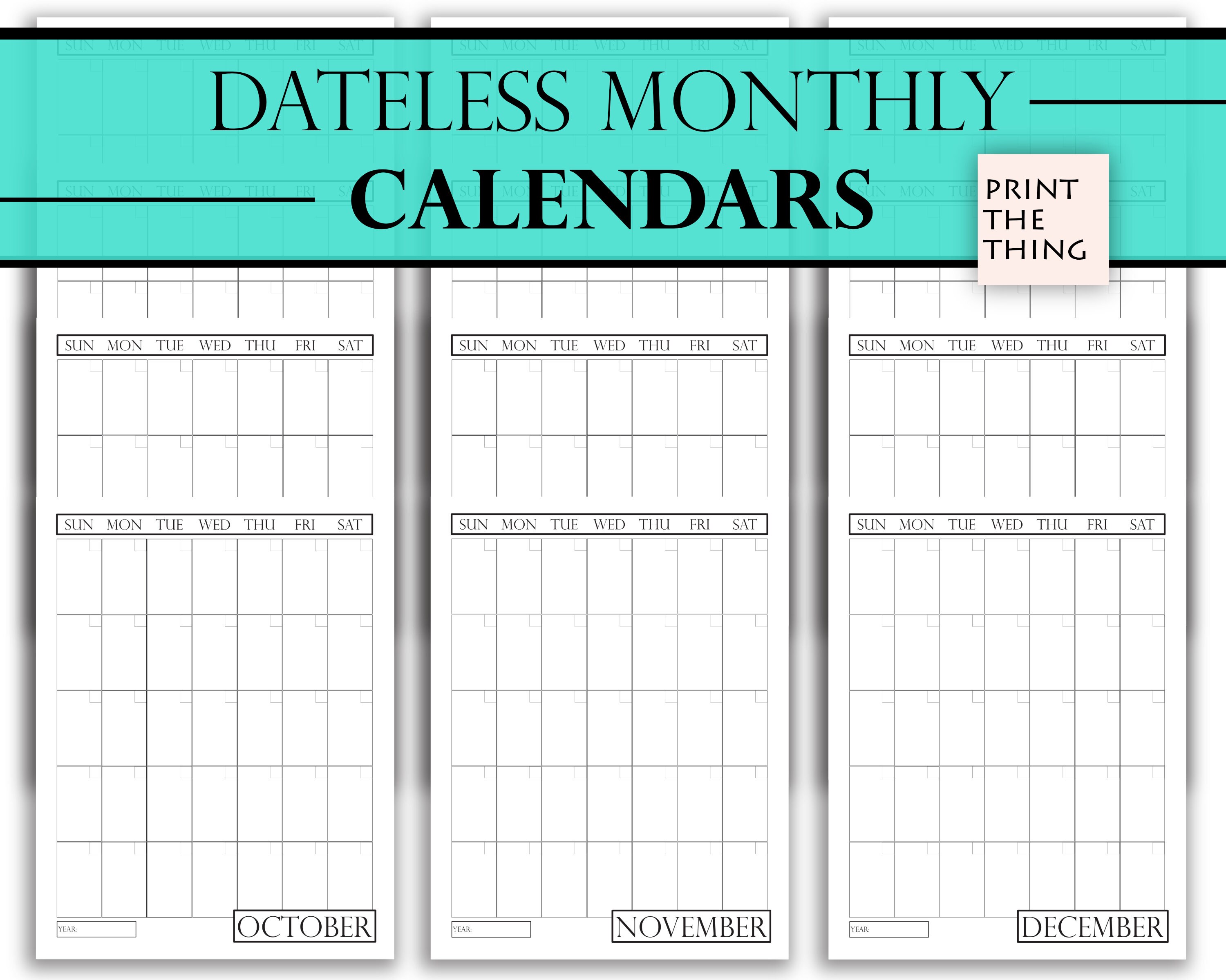 Teacher Planner in Black & White Print From Home Undated Etsy