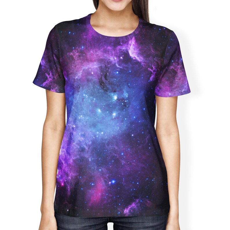 Nebula Shirt Premium Women Tee All Over Print T-Shirt | Etsy