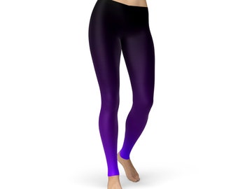 purple athletic leggings
