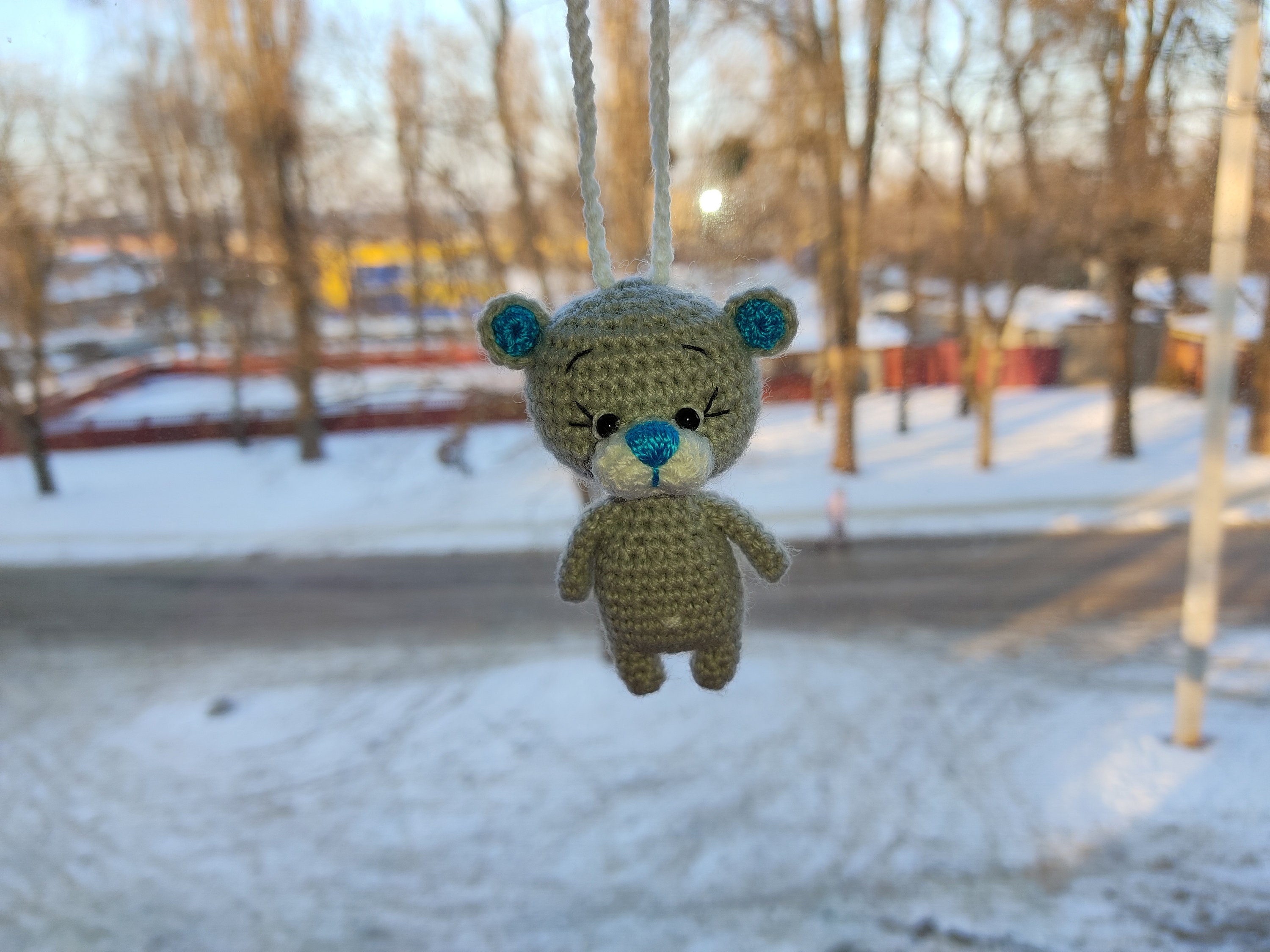 Teddy Bear Cute Car Hanging Accessories for rear view mirror Etsy