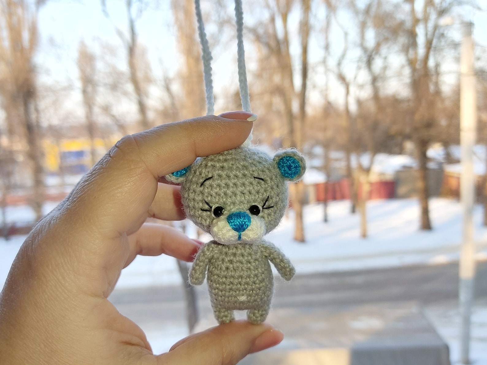 Teddy Bear Cute Car Hanging Accessories for rear view mirror Etsy