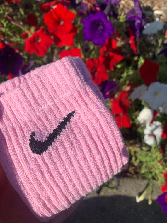 nike socks with pink swoosh