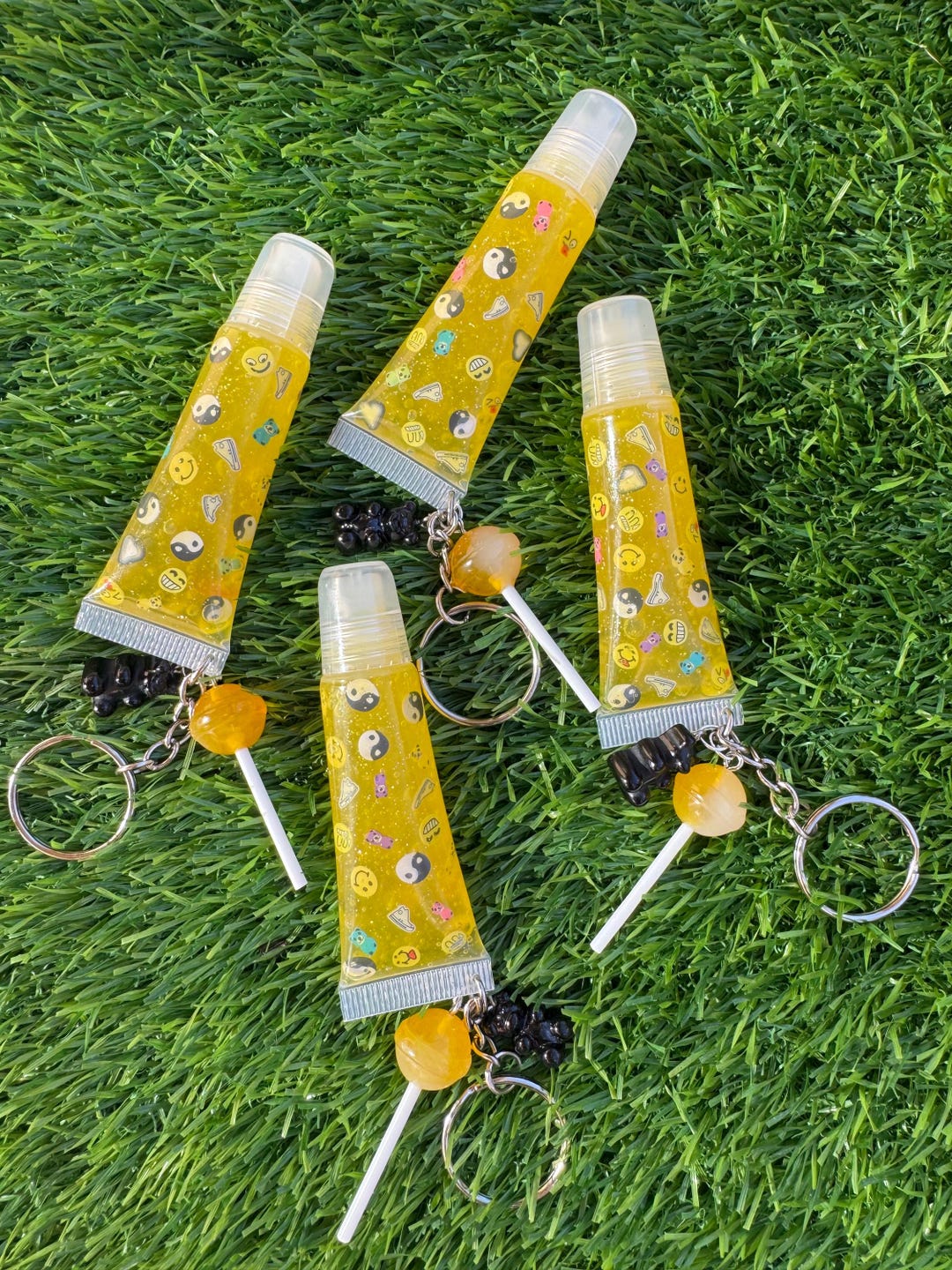 Pff Key Chain Sunshine Snack Keychain Lipgloss - Etsy