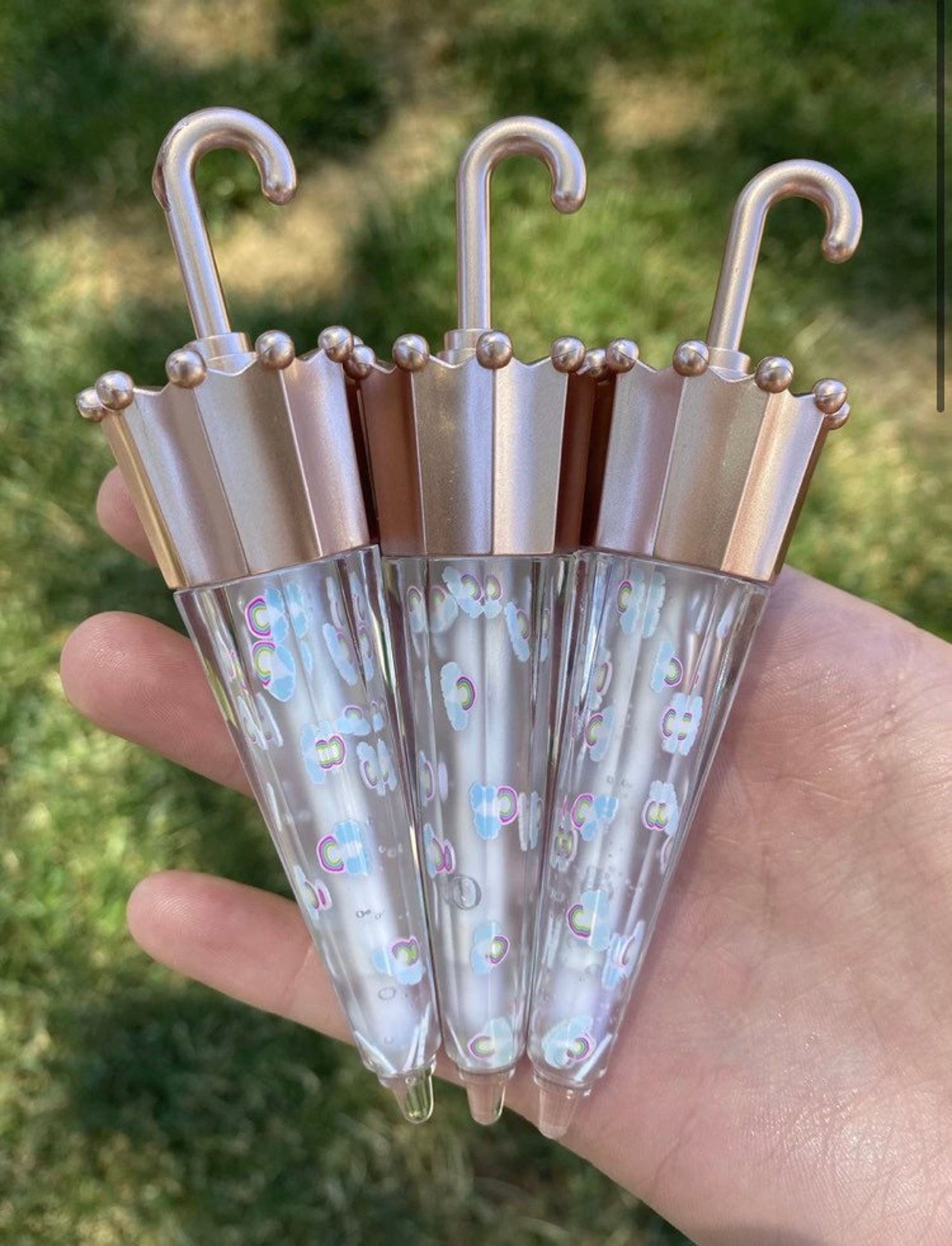 Cotton candy umbrella gloss Etsy