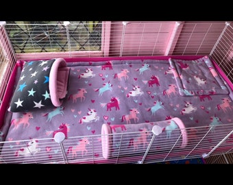 3 Layers C&C Cage Liner Guinea Pigs Small Animals Liner Absorbent Guinea Pig Liner Bed Liner