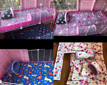 3 Layers C&C Cage Liner Guinea Pigs Small Animals Liner Absorbent Guinea Pig Liner Bed Liner