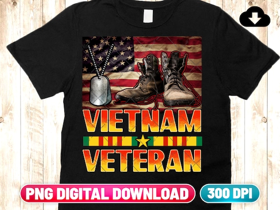 Veteran PNG Digital Download | Vietnam Veteran Sublimation Png Download | US Flag With Combat Boots Patriotic Png | Veteran Day Png Download