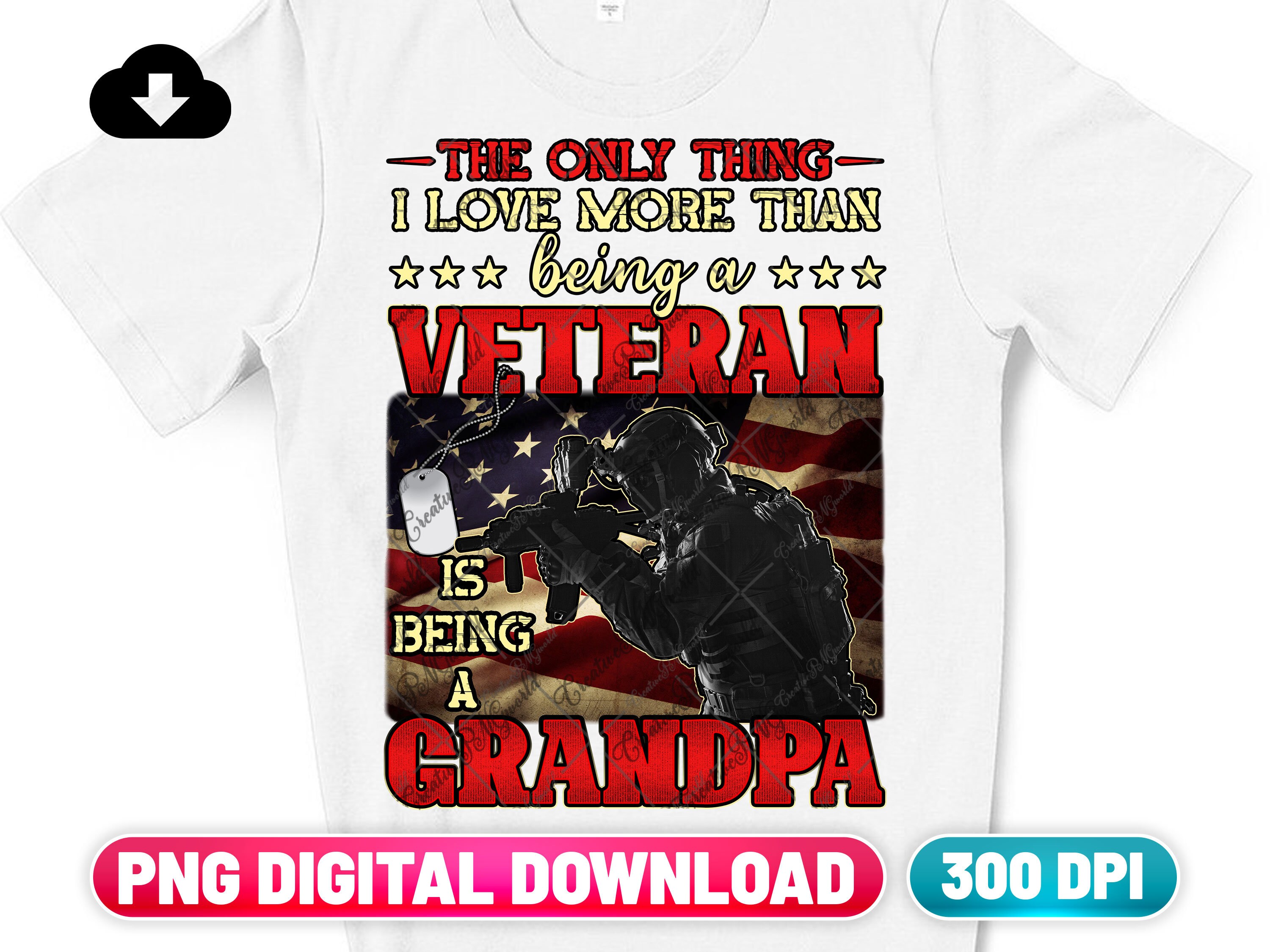 I Love More Than Being a Veteran Is Being a Grandfathe Shirt main image 0