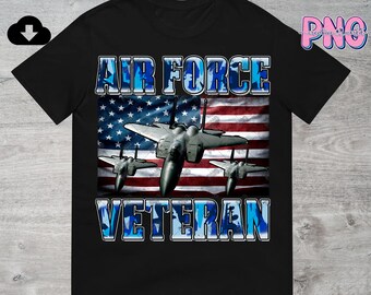 Air Force Veteran PNG File Digital Download | Military Png | Air Force Png | Veterans Day Png | Sublimation PNG