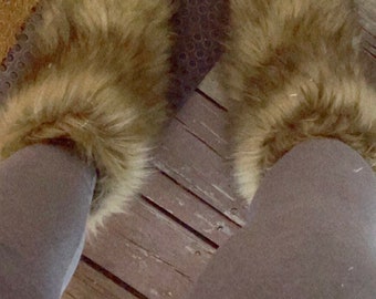 Faux fur boots