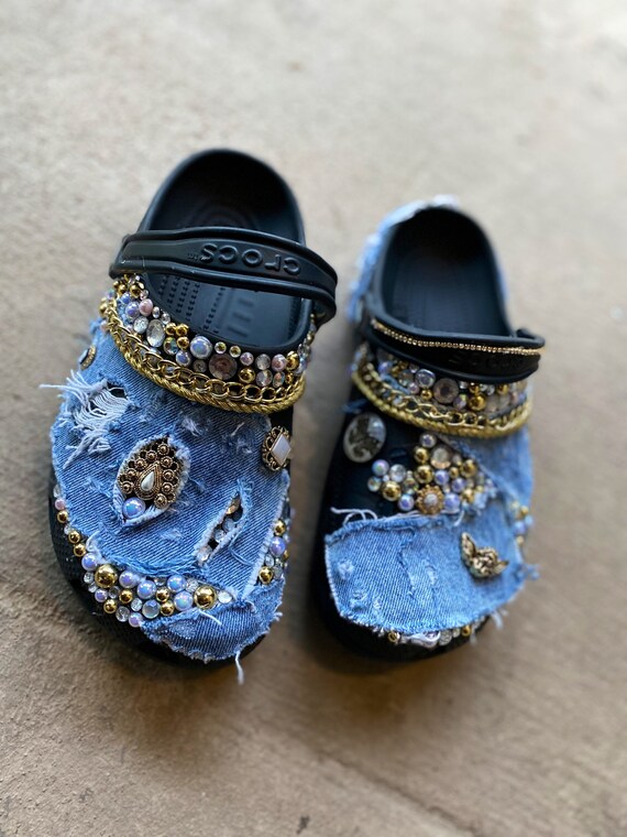 Crocs shop denim shoes