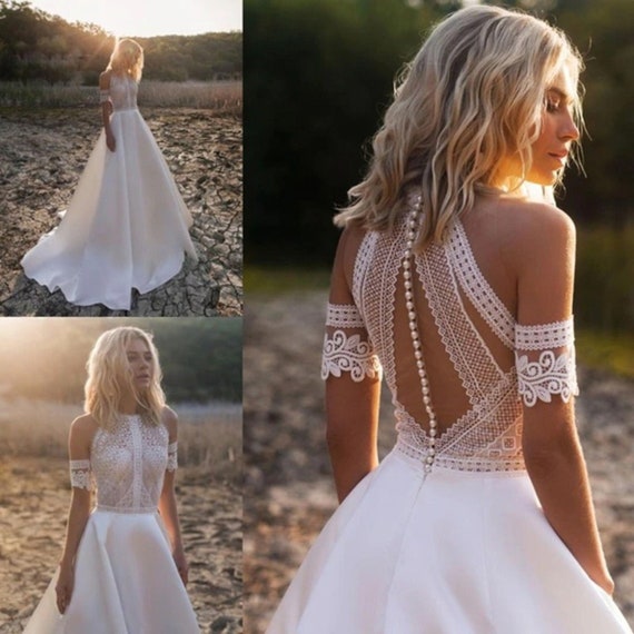 Bateau Wedding Dresses - Custom Bridal Gowns