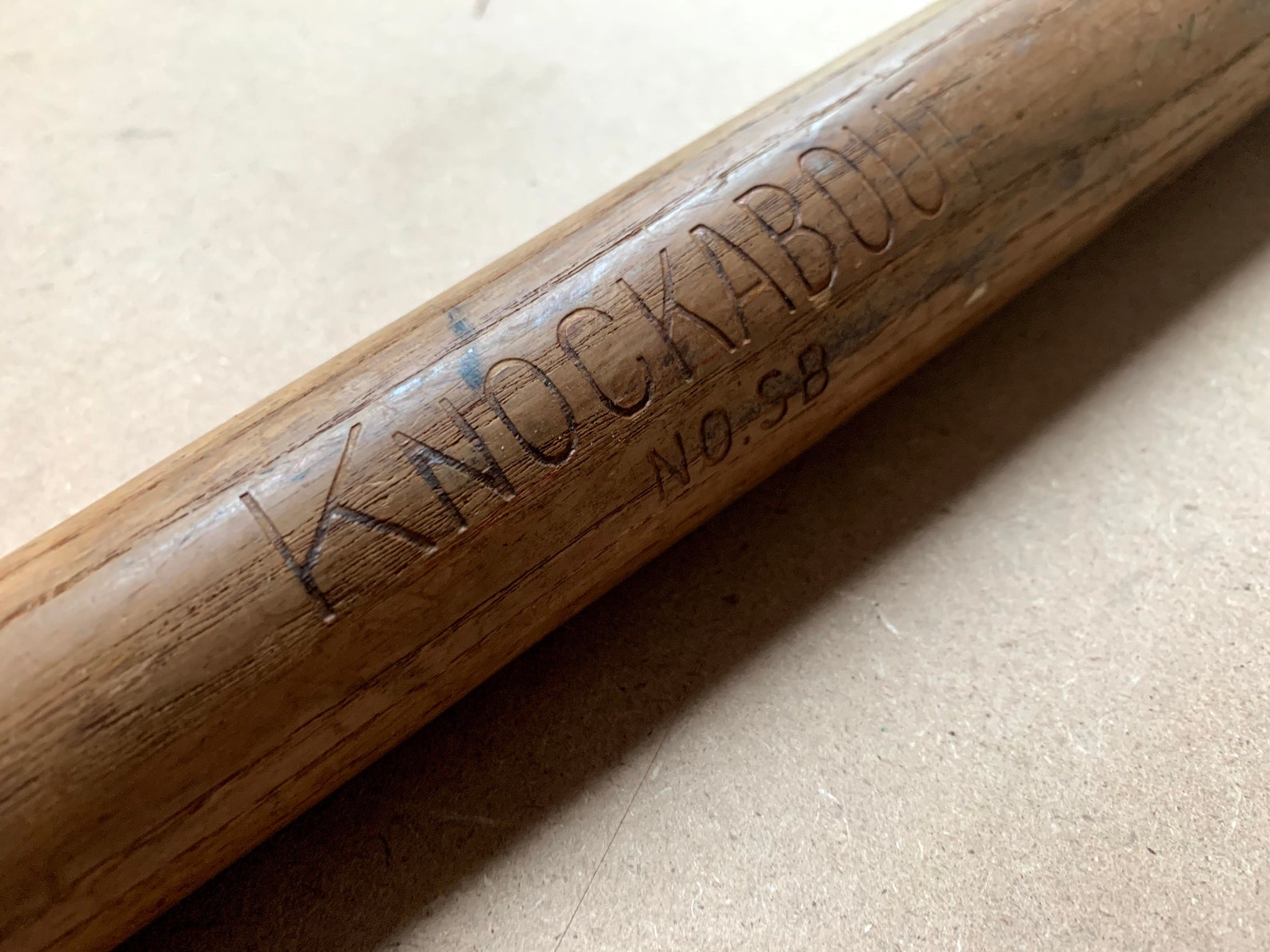 Vintage KNOCKABOUT No. SB Wooden Wood Official Softball Bat Etsy