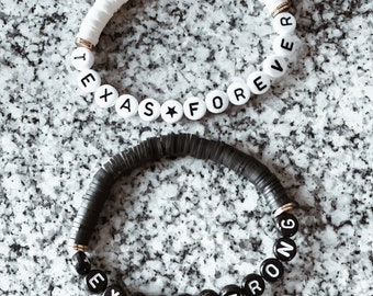 Texas Strong, Texas Forever bracelet, Texas relief bracelet
