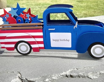 Pop up Patriotic Birthday Card