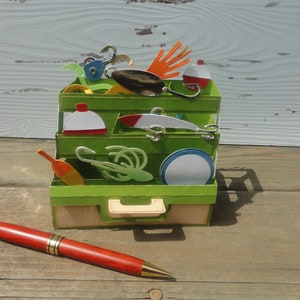 3d Pop-Up Tackle Box Card, Tackle Box Card, Fishing Card, Birthday Card, Father's Day Card image 2