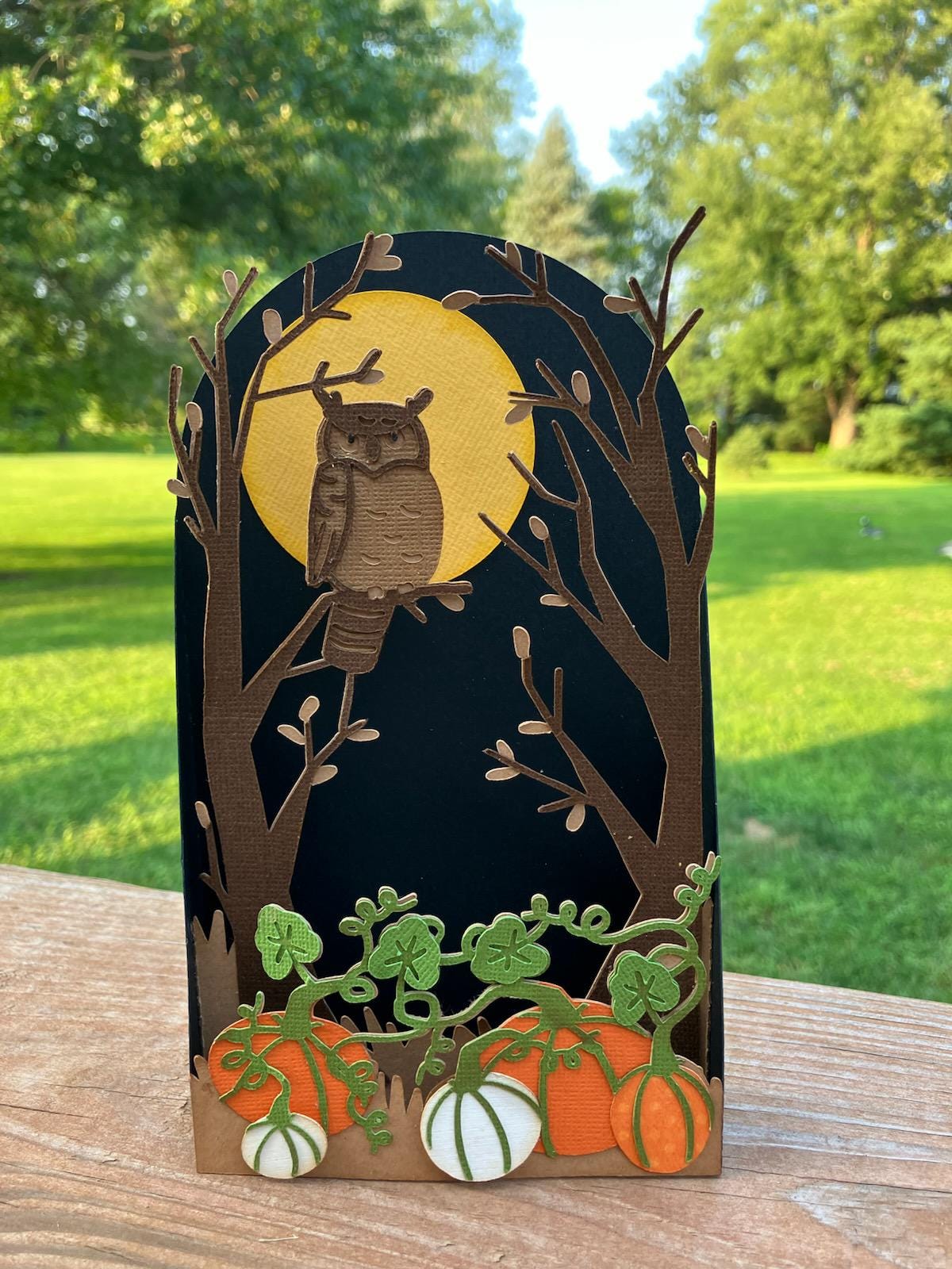 Owl Halloween Pop Up card