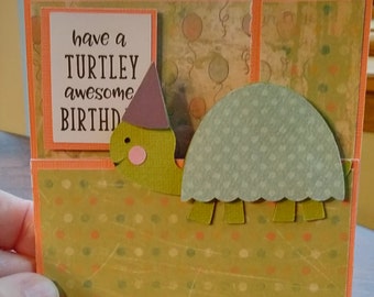 Turtle Pop up Birthday Card