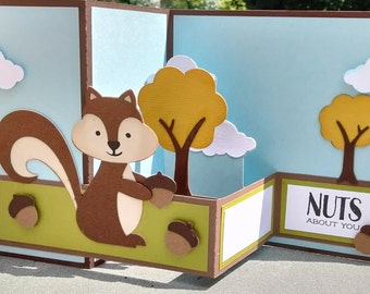 Squirrel Nuts about you 3D card