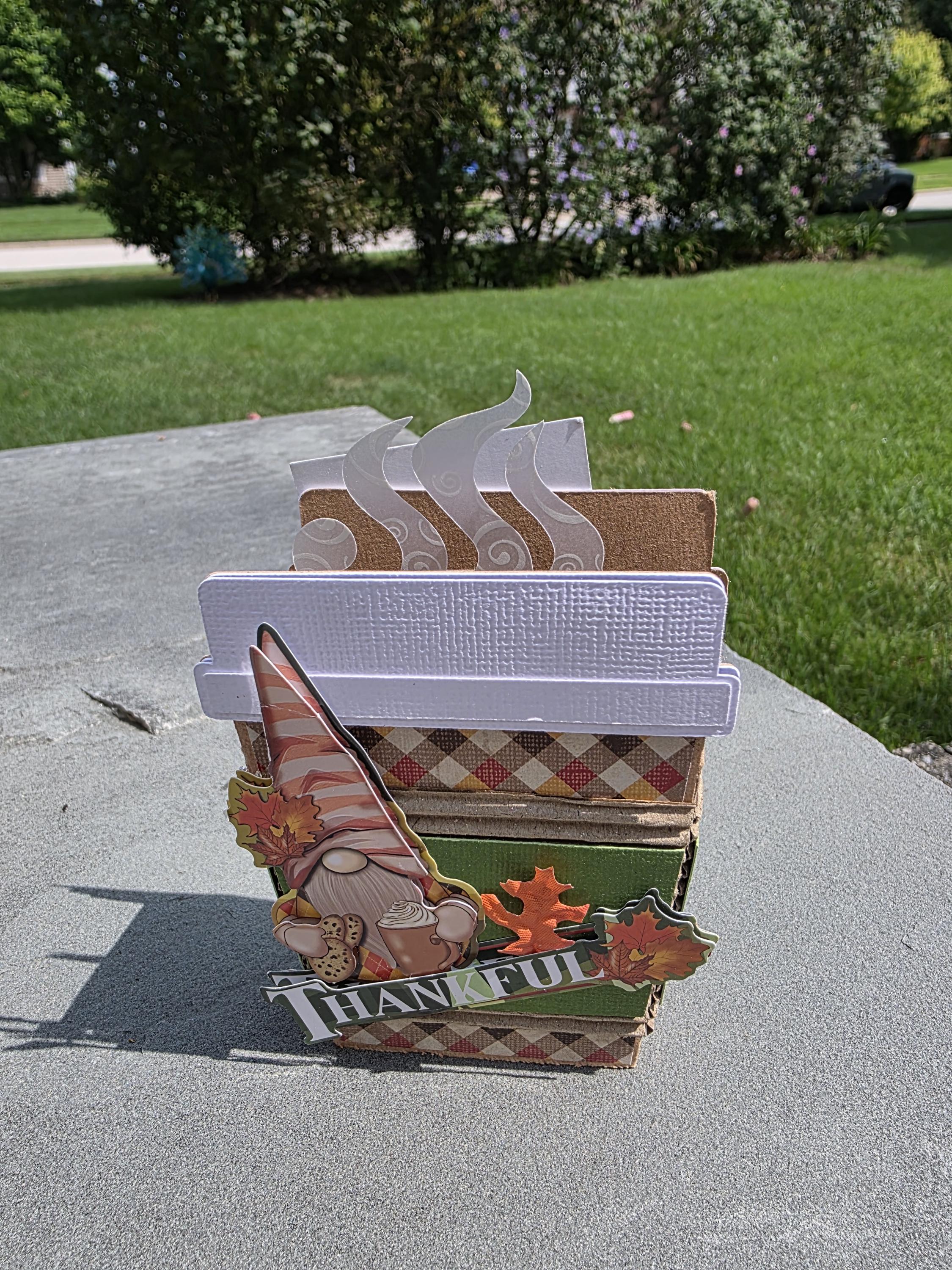 Turkey or Fall Gnome Thanksgiving Gift Card Holder with Envelope