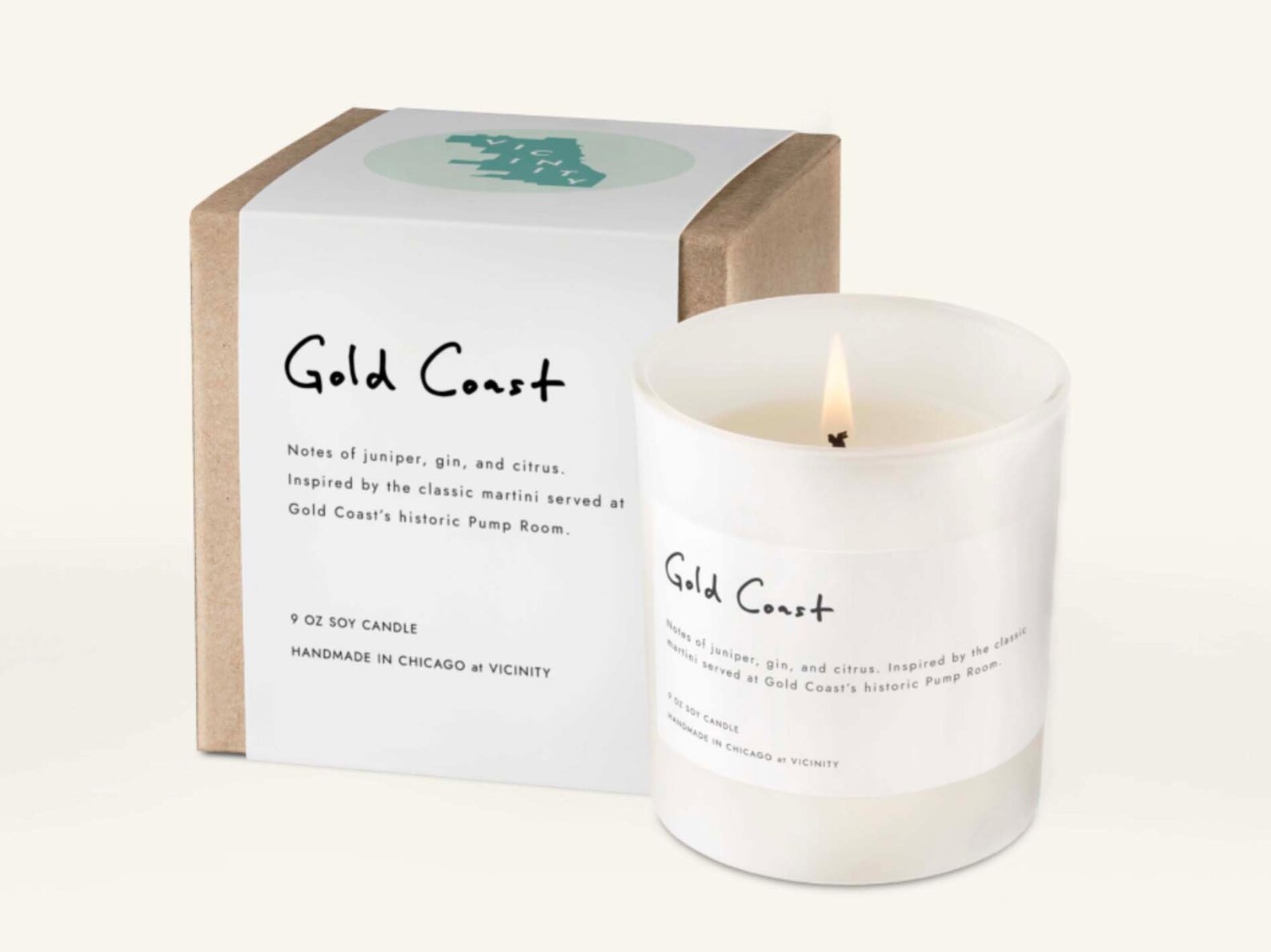 Chicago Neighborhood Candle Gold Coast Etsy