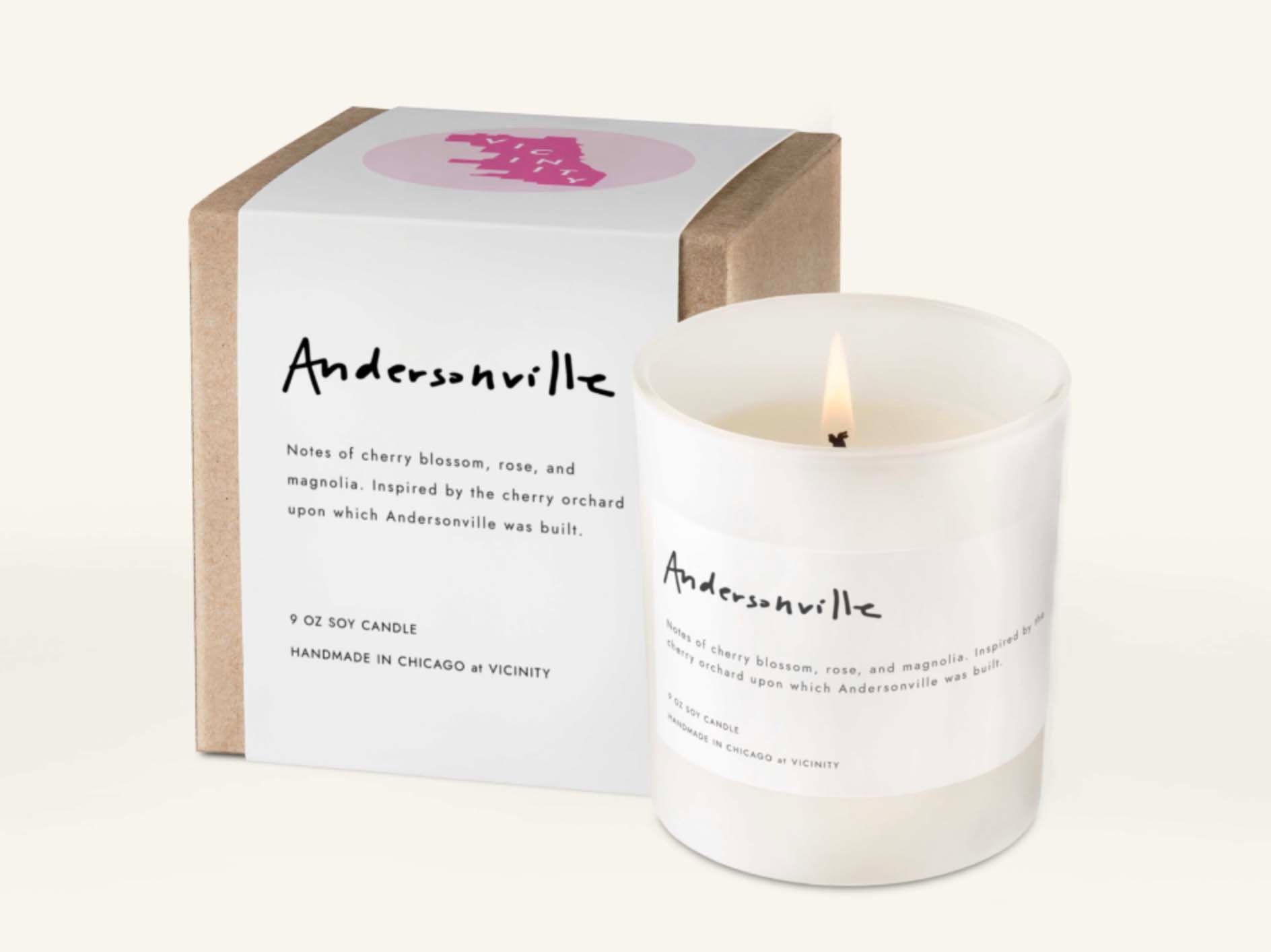Chicago Neighborhood Candle Andersonville Etsy