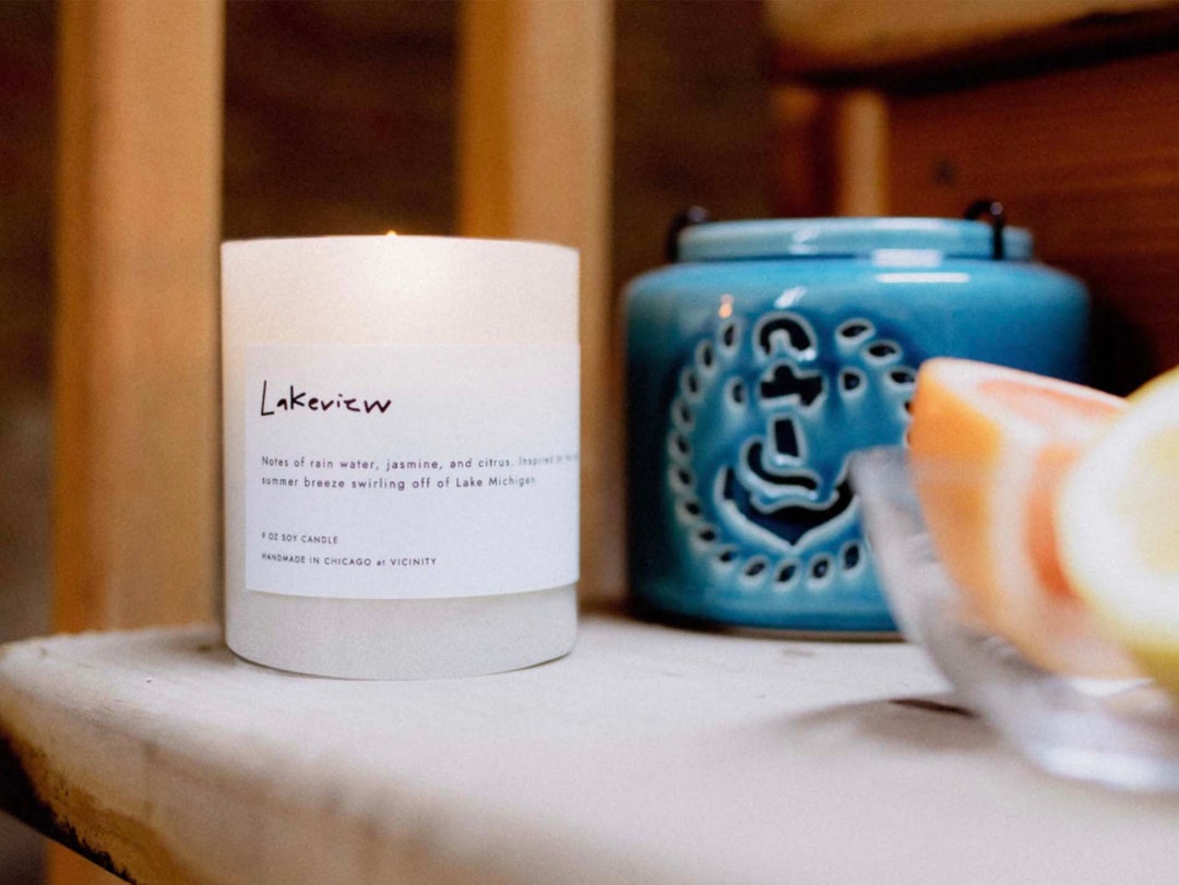 Chicago Neighborhood Candle Lakeview Etsy