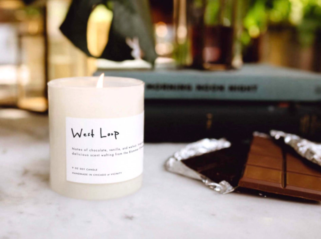 Chicago Neighborhood Candle West Loop Etsy