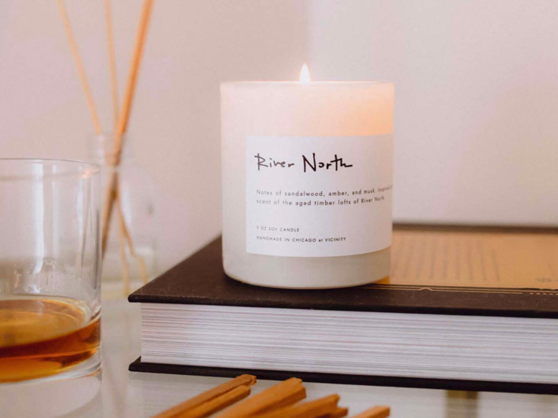 Chicago Neighborhood Candle River North Etsy Canada