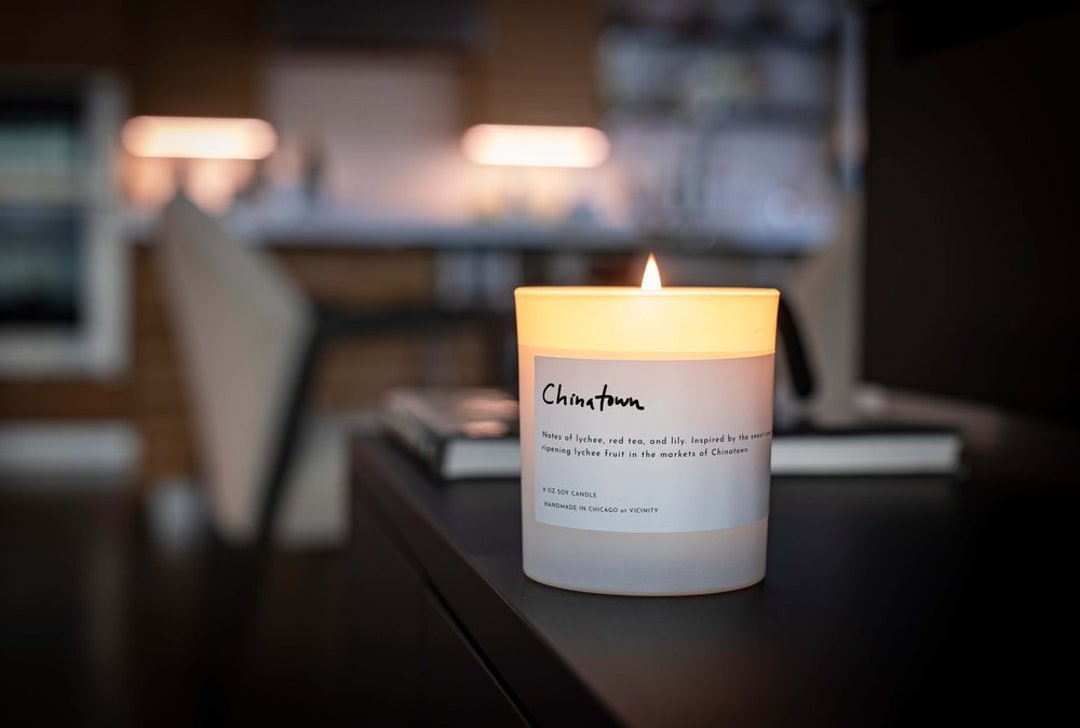 Chicago Neighborhood Candle Chinatown Etsy