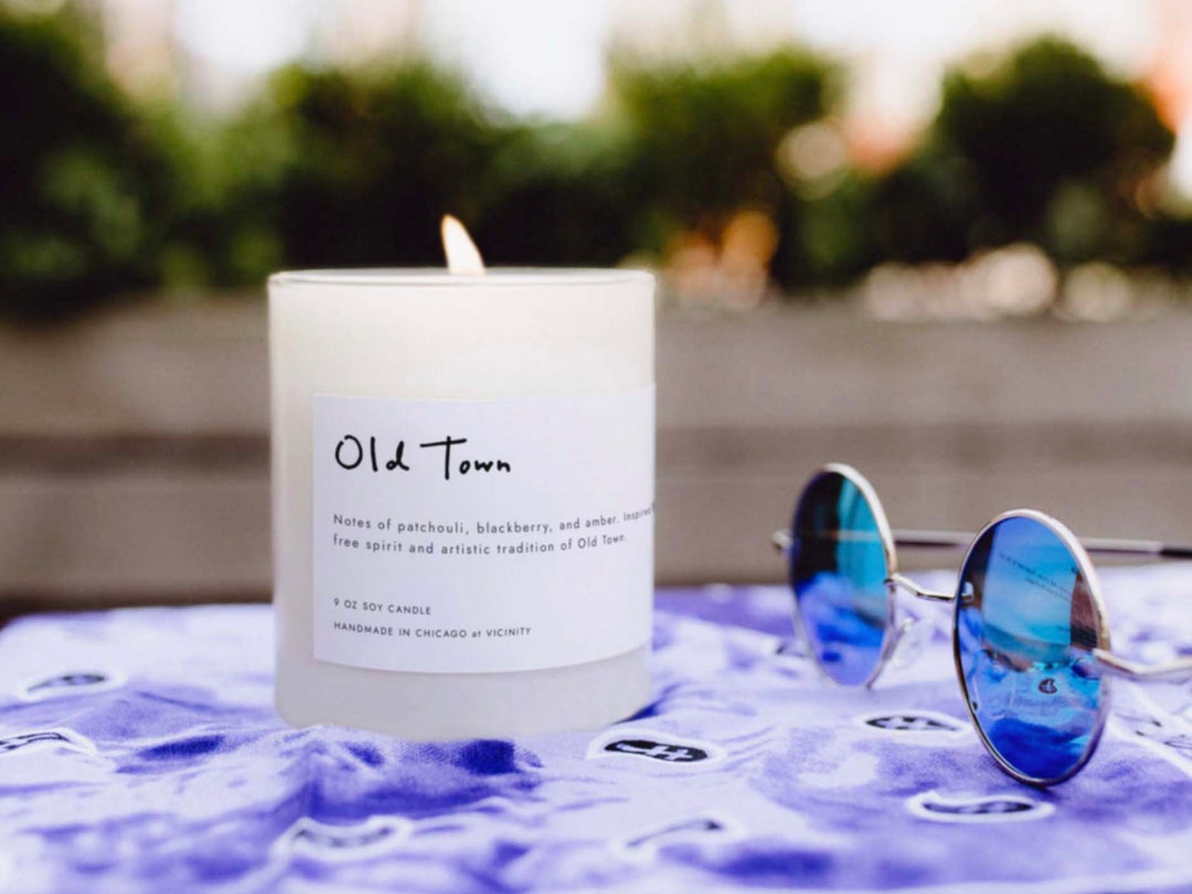 Chicago Neighborhood Candle Old Town Etsy