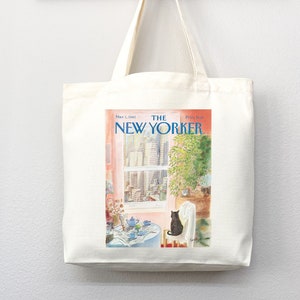 New Yorker tote bag, New Yorker magazine bag, New Yorker bag, New Yorker art, New yorker tote, art tote bag, aesthetic tote bag,everyday bag