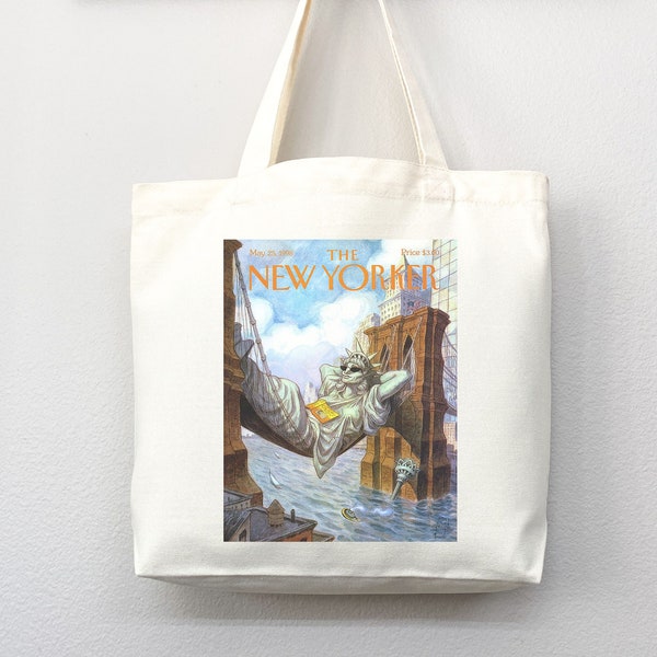 New Yorker tote bag, New Yorker magazine bag, New Yorker bag, New Yorker art, New yorker tote, art tote bag, aesthetic tote bag,everyday bag