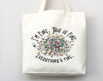 Funny Canvas Tote Bag Everyday Tote Eco Friendly Bag Aesthetic Tote Shopper Bag Reusable Grocery Bag Cute Tote Bag School Bag Shoulder Bag