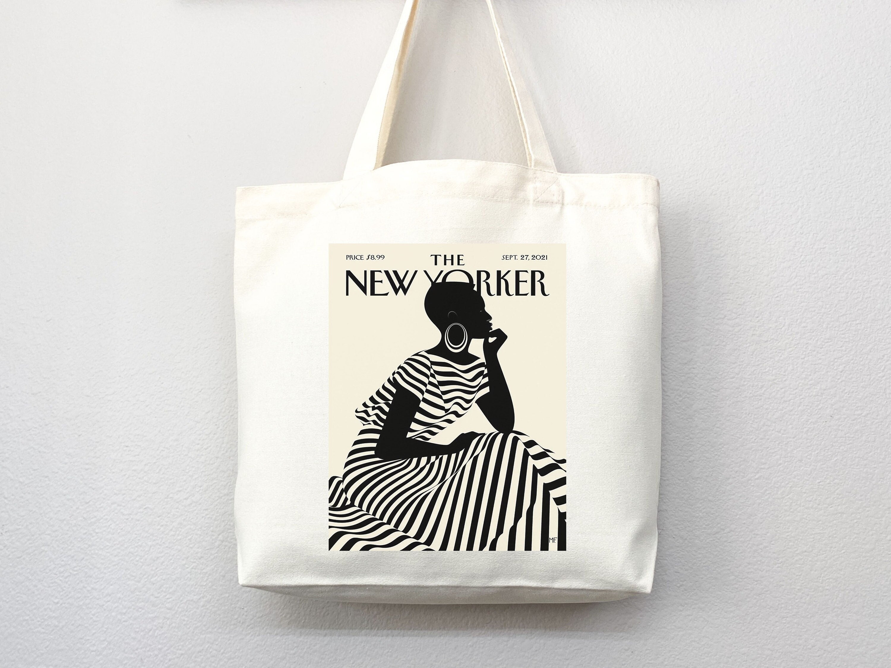  New Yorker tote bag, New Yorker magazine bag, New Yorker bag,  New Yorker art, New yorker tote, art tote bag, aesthetic tote bag,everyday  bag (Tote Bag Only) : Handmade Products