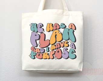 Faith Tote Bag: Christian Scripture Canvas Shopper