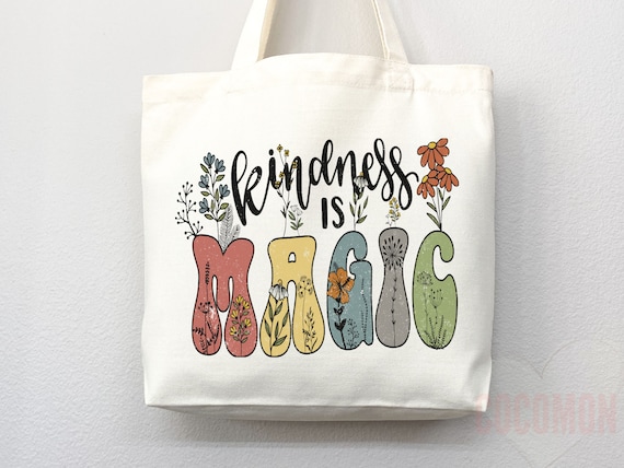 Freundlichkeit Tote Bag Canvas Womens Tote fur sie suBe Einkaufstasche Wiederverwendbare Tasche Lebensmittelgeschaft Tote Shopper Asthetische Tasche Alltagstasche Umweltfreundliche Tasche Etsy