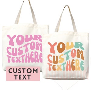 Personalized Bag Tote Thank You Bag Custom Tote Shopper Thank You Bag Custom Gift For Her Personalized Gift For Her Reusable Bag Grocery Bag
