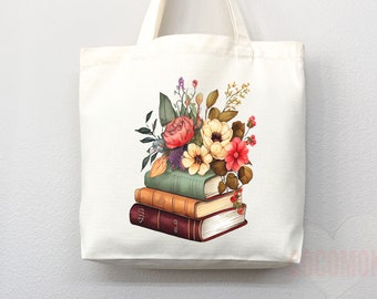 Book Lovers Tote School Bag Gift for Book Lover Gift For Bookworms Gift For Teachers Readers' Tote Library Tote Shopper Women's Tote for Her