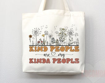 Kindness Tote Bag Canvas Womens Tote For Her Cute Tote Bag Reusable Bag Grocery Tote Shopper Aesthetic Tote Everyday Tote Eco Friendly Bag