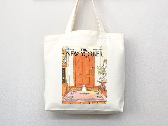  New Yorker tote bag, New Yorker magazine bag, New Yorker bag,  New Yorker art, New yorker tote, art tote bag, aesthetic tote bag,everyday  bag (Tote Bag Only) : Handmade Products