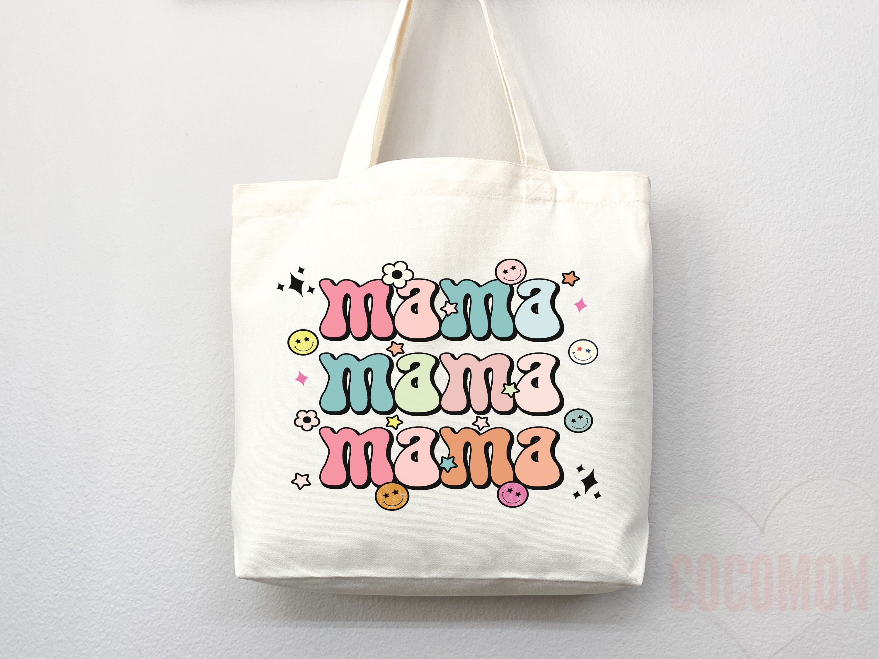 Personalized Mom Tote Bag | Mom Life Canvas Tote Bag - Etsy