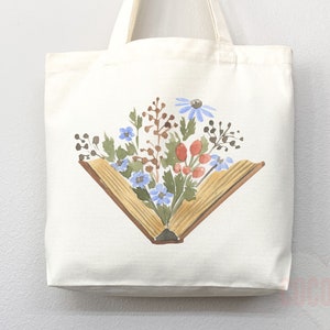 Book Lovers Tote School Bag Gift for Book Lover Gift For Bookworms Gift For Teachers Readers' Tote Library Tote Shopper Women's Tote for Her