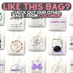 BTS 10th Anniversary Tote Bag – Canvas-Tragetasche Für ARMY, 38x35 Cm, Wasserabweisend, 3D-Druck