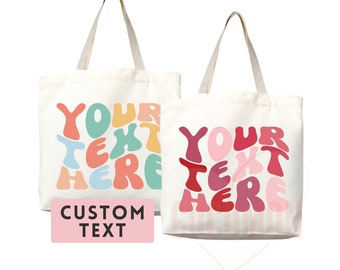 Personalized Bag Tote Thank You Bag Custom Tote Shopper Thank You Bag Custom Gift For Her Personalized Gift For Her Reusable Bag Grocery Bag