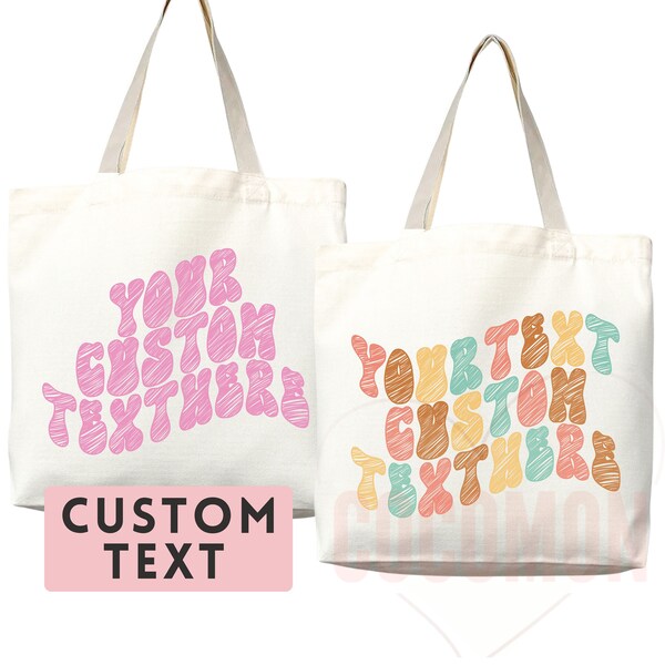 Personalized Bag Tote Thank You Bag Custom Tote Shopper Thank You Bag Custom Gift For Her Personalized Gift For Her Reusable Bag Grocery Bag