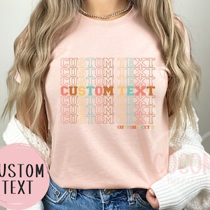 Custom T-Shirt Personalized Gift TShirt Custom Gift for Her Women&#39;s Tee Shirt for Women Custom Shirt Personal Custom Tee Shirt Gift For Mom