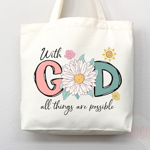 Faith Tote Bag Christian Tote Bag Canvas Gift Religious Gift Scripture Gift Bible Verse Christian Girl Gift Church Gift School Tote Shopper Etsy