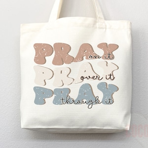 Faith Tote Bag: Christian Scripture Canvas Shopper